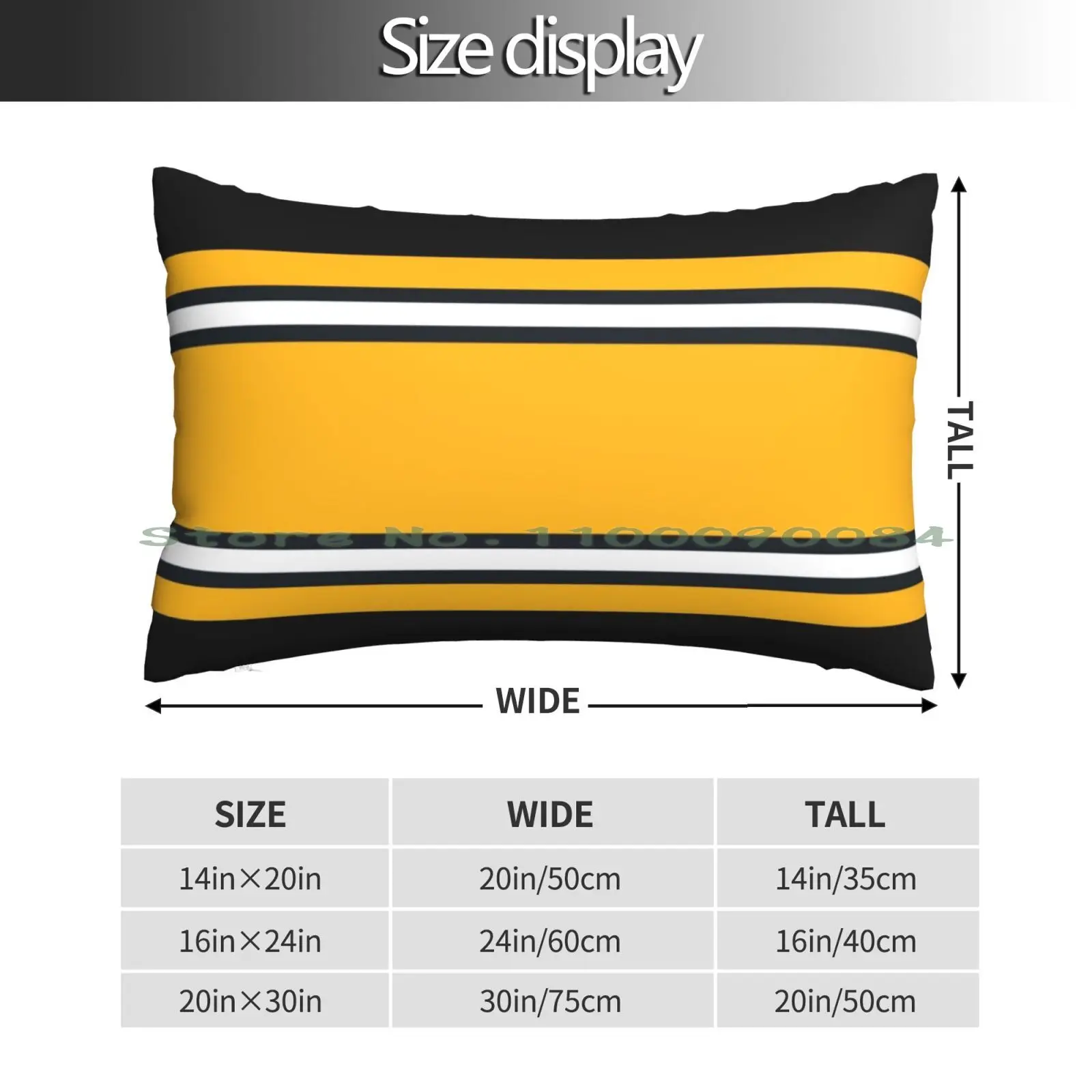 Pittsburgh Pillow Case 20x30 50*75 Sofa Bedroom Football Yellow Pittsburgh Black Gold White Steelers Fans Baseball Basketball