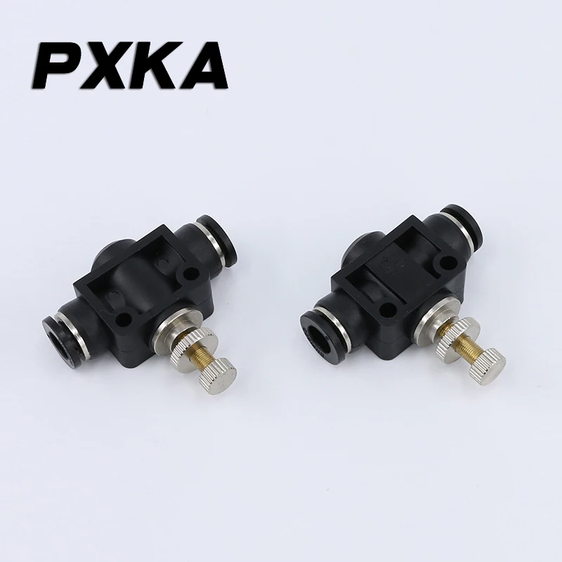 Pneumatic connector air pipe quick plug PA-08 current limiting valve speed regulating valve pipe throttle valve