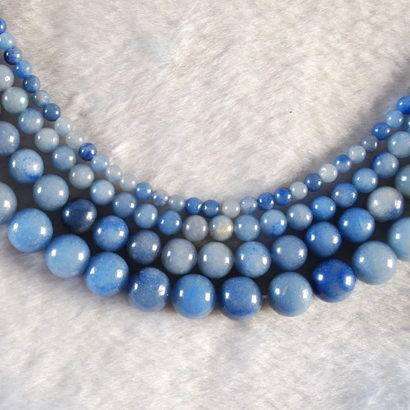 Natural Blue Grade Sodalite Stone Beads For Jewelry Making 4 6 8 10 MM 15inches Spacer Ball Beads Fit Diy Bracelet Jewellery