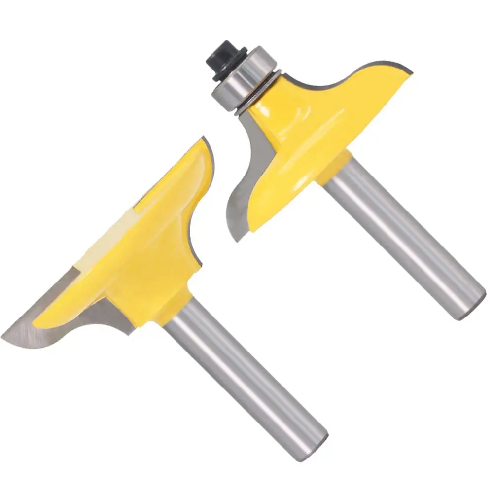 2pcs 8mm Shank Entry Door for Long Tenons Router Bit woodworking cutter bits Tenon Cutter for Woodworking Tool