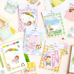 25pcs/lot Memo Pads Material Paper Today's cute alien Junk Journal Scrapbooking Paper Retro Background Decoration Paper