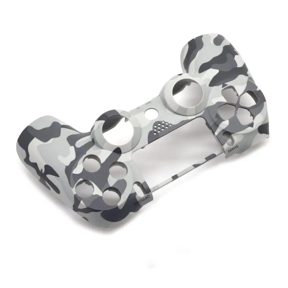 Камуфляжная мягкая сенсорная ручка, передний корпус, крышки на лицевые панели для контроллера PS4 Dualshock 4, геймпад, JDM-001, JDM-011, JDM-020