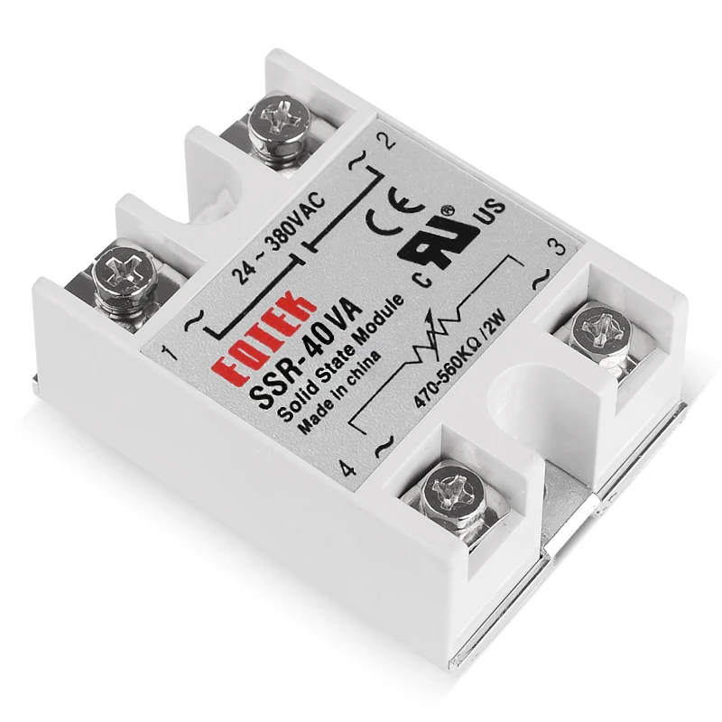 Single Phase SSR-10VA 25VA 40VA  Solid State Relay Power Regulator Fully Isolated Resistance with Transparent Protective Cover