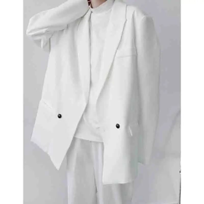 New Spring and Autumn Edition Korea edition a double-breasted suit hairdresser youth loose show thin Yuppie suit jacket tide