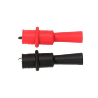 UNI-T Alligator Clip Crocodile Electrical Clamp Multimeter Tester Probe Through Hole M4 Threaded Bore with Protector.