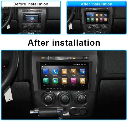 

Автомобильная Мультимедийная система 6G128G, Android 10, 9 дюймов, GPS-навигация, видео, DVD, система с рамкой для Hummer H3 2005-2009, 4G, Wi-Fi, USB