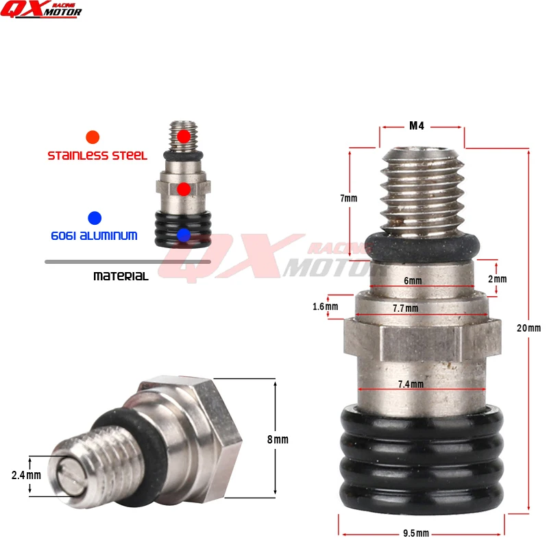 M4 Fork Air Bleeder Relief Valve For SX SXF XC XCF XCW EXC EXCW EXCF XCR FE TE 125 200 250 300 350 400 450 500 505 530 Motorbike