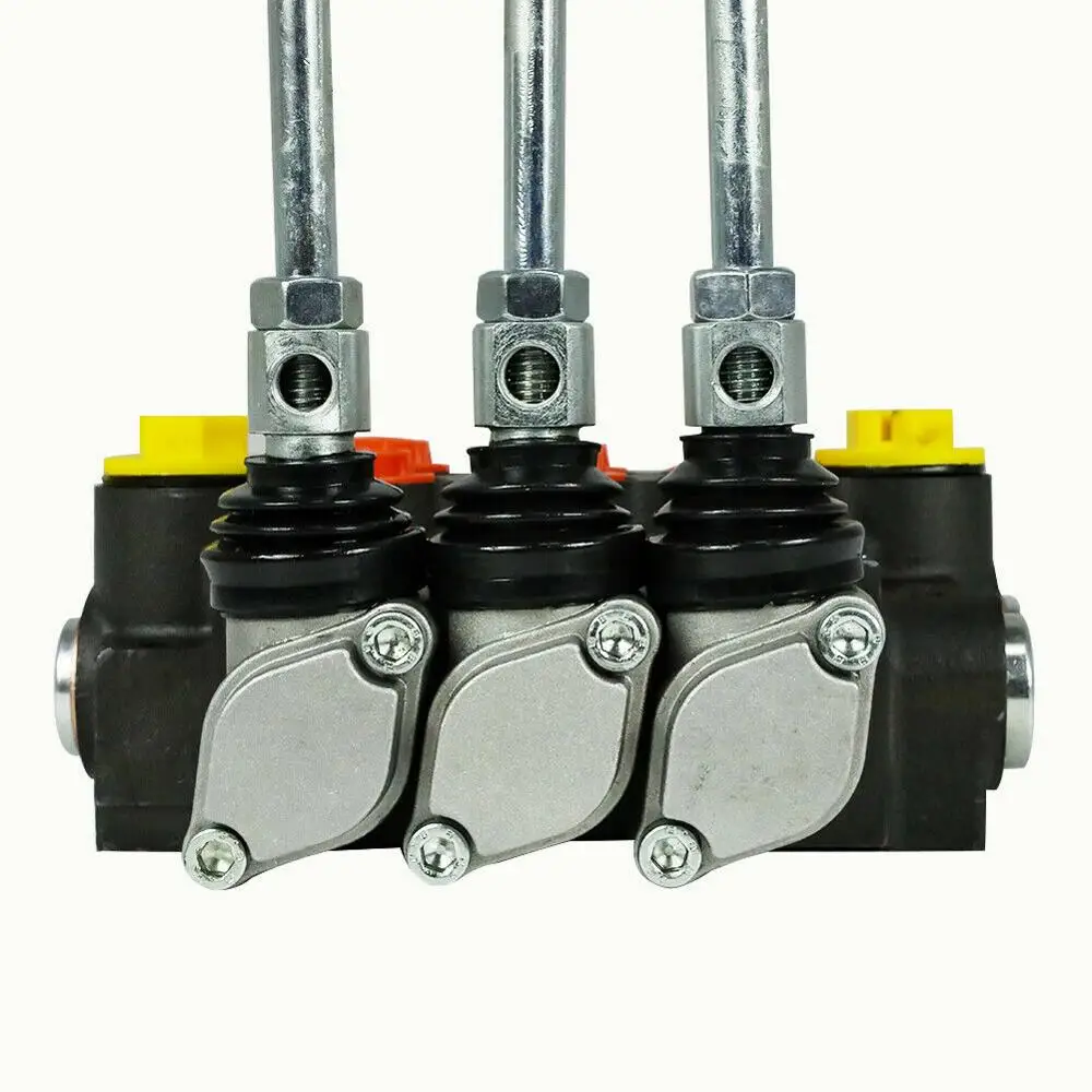 3 Spool Idraulico Valvola di Controllo Direzionale 13gpm Regolabile Valvola di sicurezza