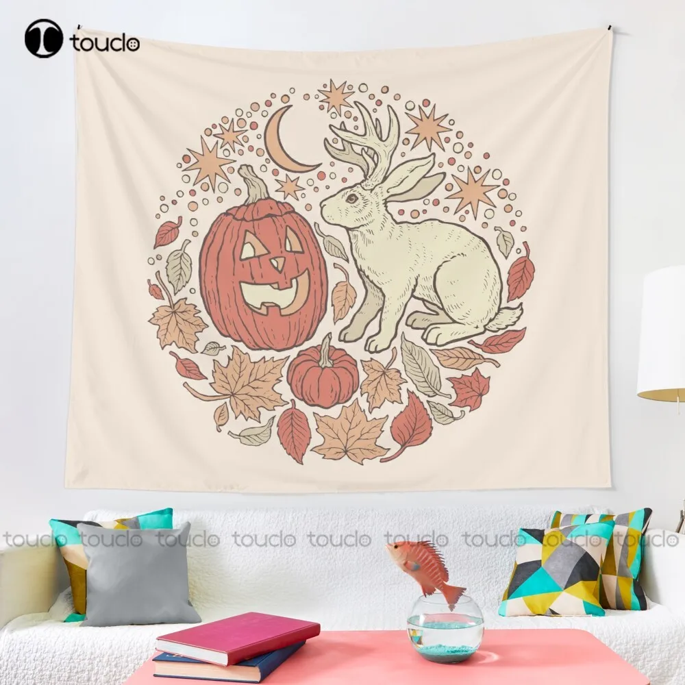 Halloween Friends | Autumn Palette Tapestry College Humor Tapestry Blanket Tapestry Bedroom Bedspread Decoration Wall Covering