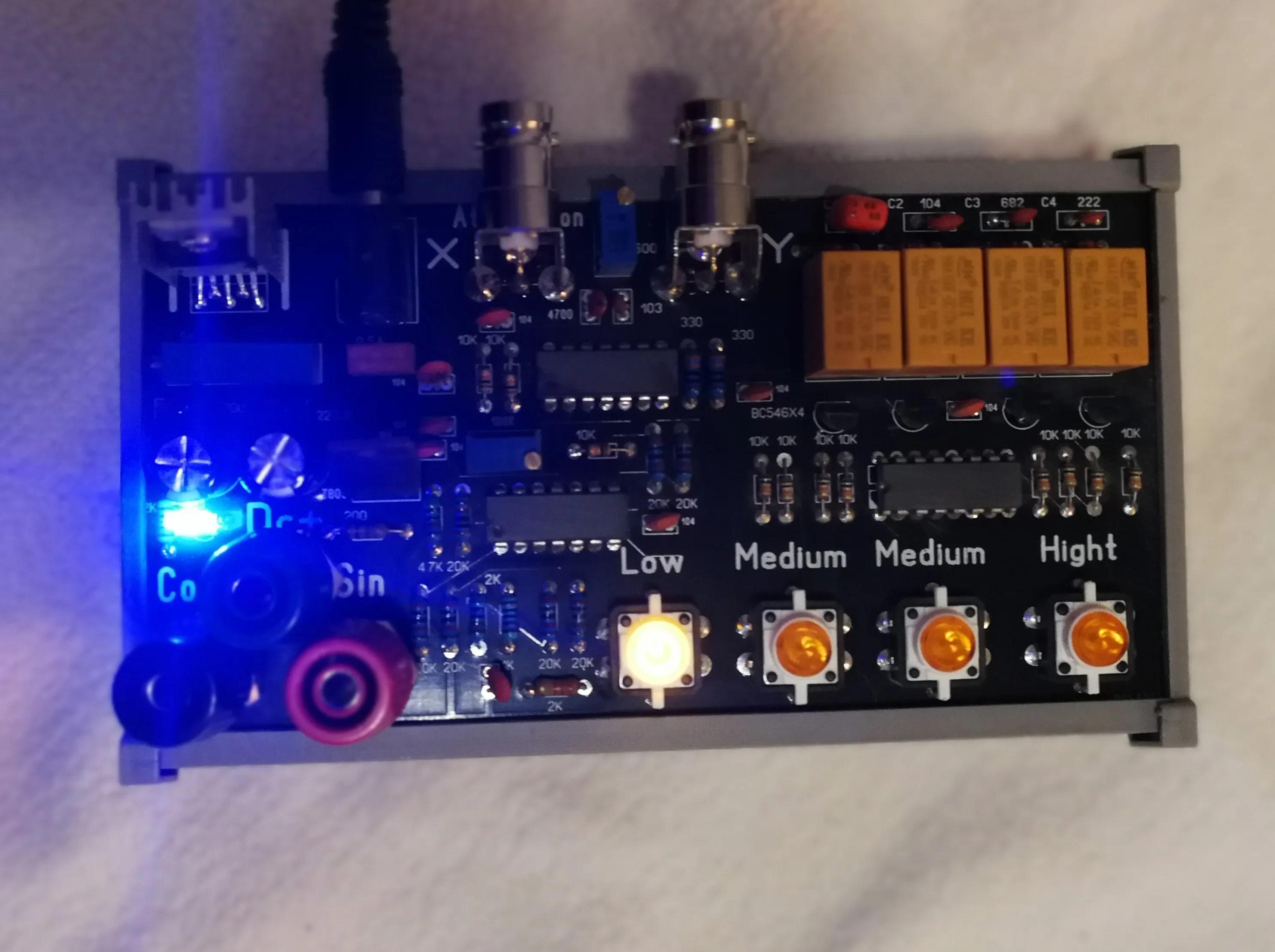 Placa de circuito para teste on-line, instrumento de diagrama de curva vi, teste asa