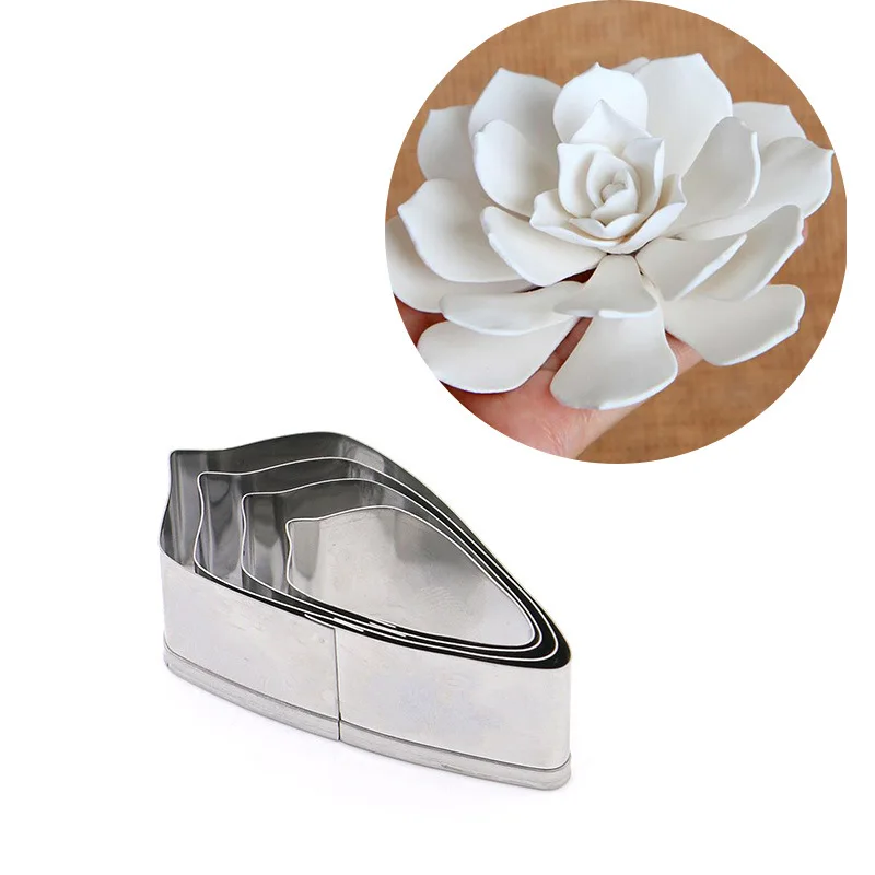 Pastry Cutter Tools Gardenia Cutting Mould Longevity Flower Petal Cutters Polymorph Maket Plastilina Klei Soft Clay Tool K985