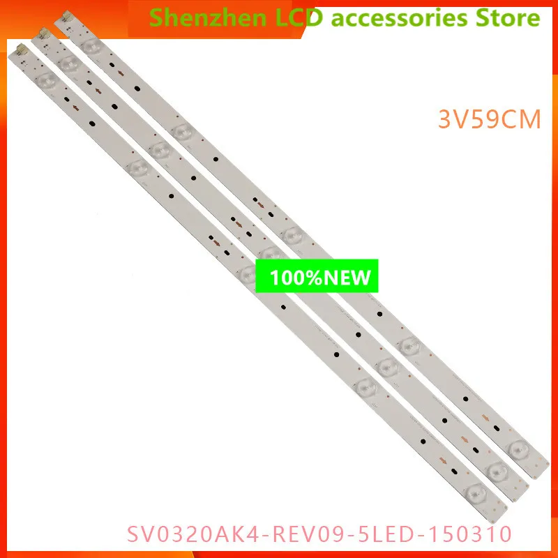 

FOR Hisense 32 inch 100%new LCD TV backlight bar SV0320AK4_Rev09_5LED_150310 Light bar 5LED 59CM　3V