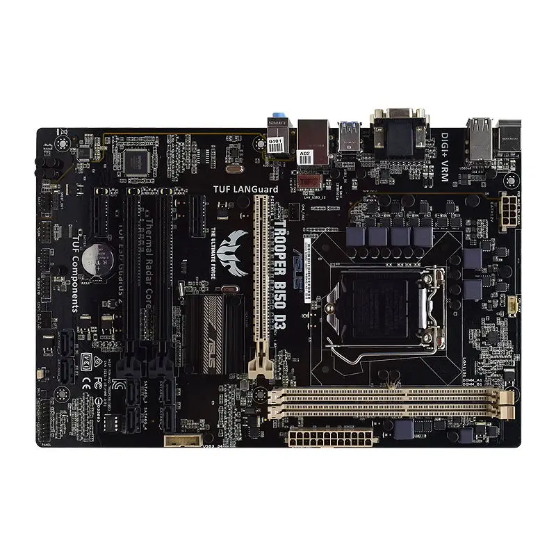 LGA 1151 Motherboard ASUS TROOPER B150 D3 Motherboard DDR3 32GB RAM Support Core i7 6700 i5 6500 Cpus Intel B150 PCI-E X16USB3.0