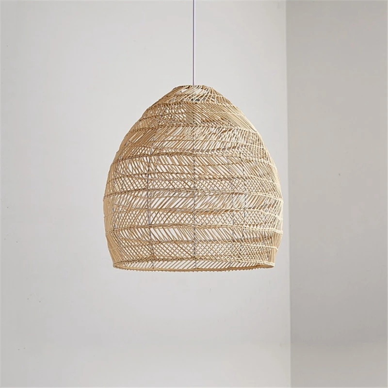 Rattan Lamp Pendant Light Vintage Hanging Lamp Shades E27 Living Room Dining Room Home Decor Cafe Restaurant Hanglamp