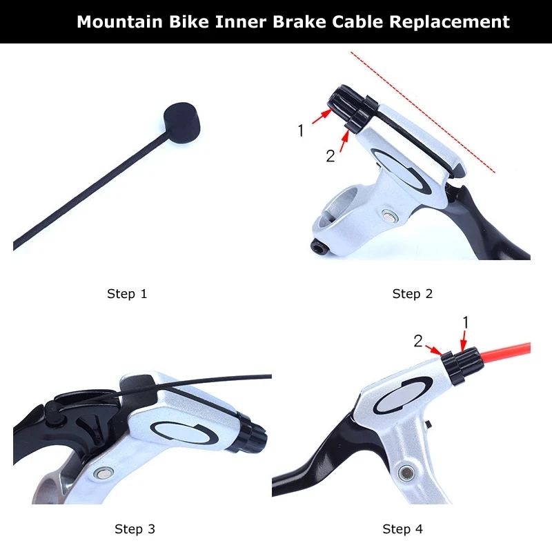 Bicycle Brake Cable Shift Stay Wire Steel Wire Brake Cable Speed Transmission Derailer Accessories 2100mm 1550mm 1700mm 1100mm