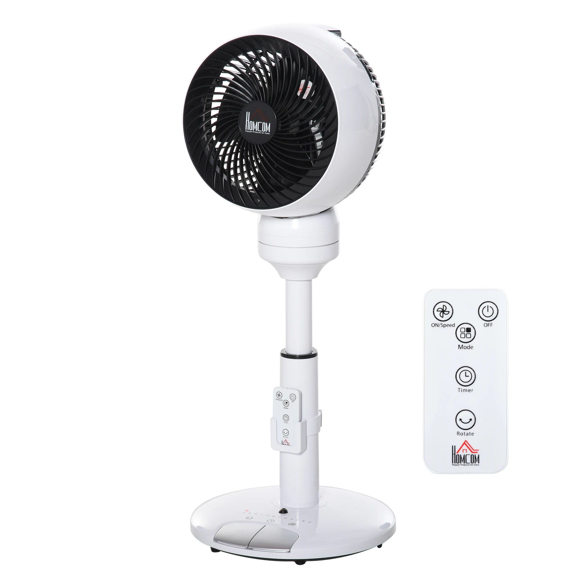 HOMCOM foot fan diameter 23 cm/9 with Air Circulator Pedestal fan with 3 speeds 3 modes