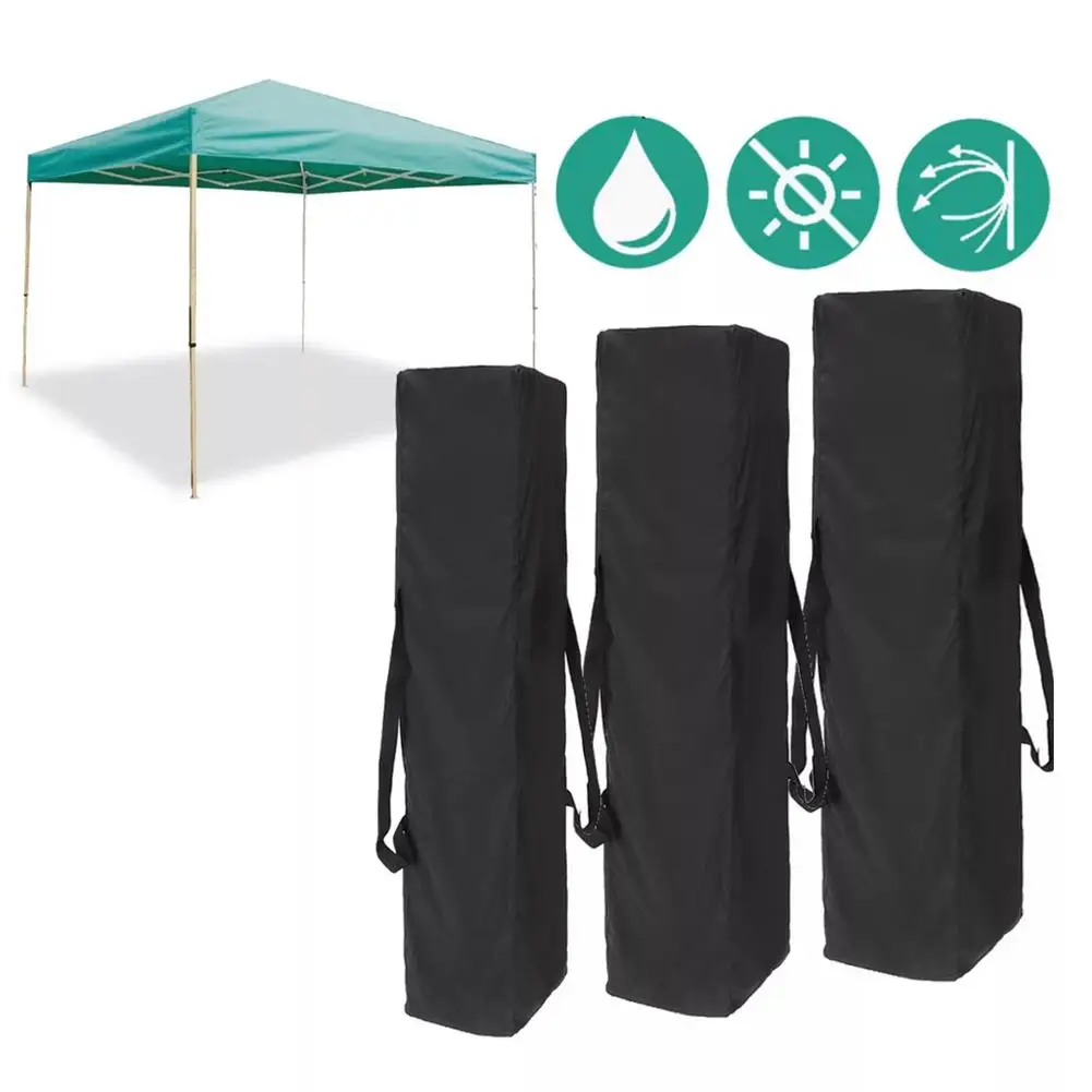 3 Sizes Outdoor Marquee Shade Protector Covers Anti-UV Garden Hiking Pop Up Canopy Tent Pole Storage Cover Bag Camping Equipment