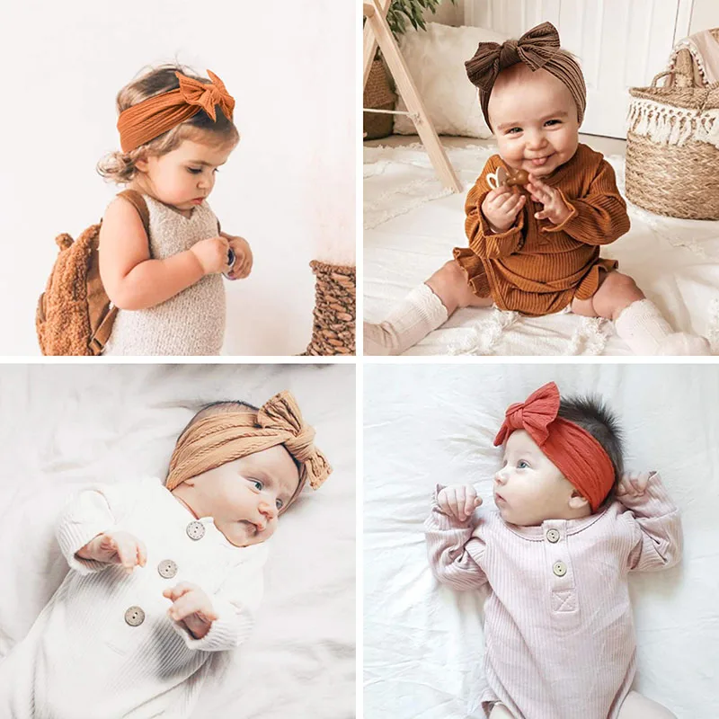 

Baby Girl Bow Headband Newborn Headbands For Girls Hairband Toddler Kids Headwear Elastic Hair Bands Cute Newborns Accessories