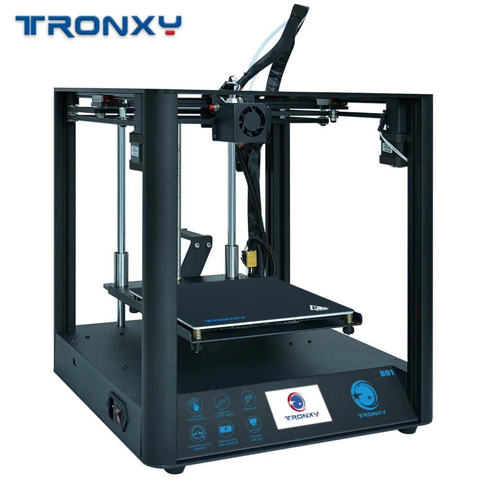 

TRONXY D01 Silent Design High-precision 3D Printer Machine with Industrial linear guide rail and Titan Extruder impressora 3d