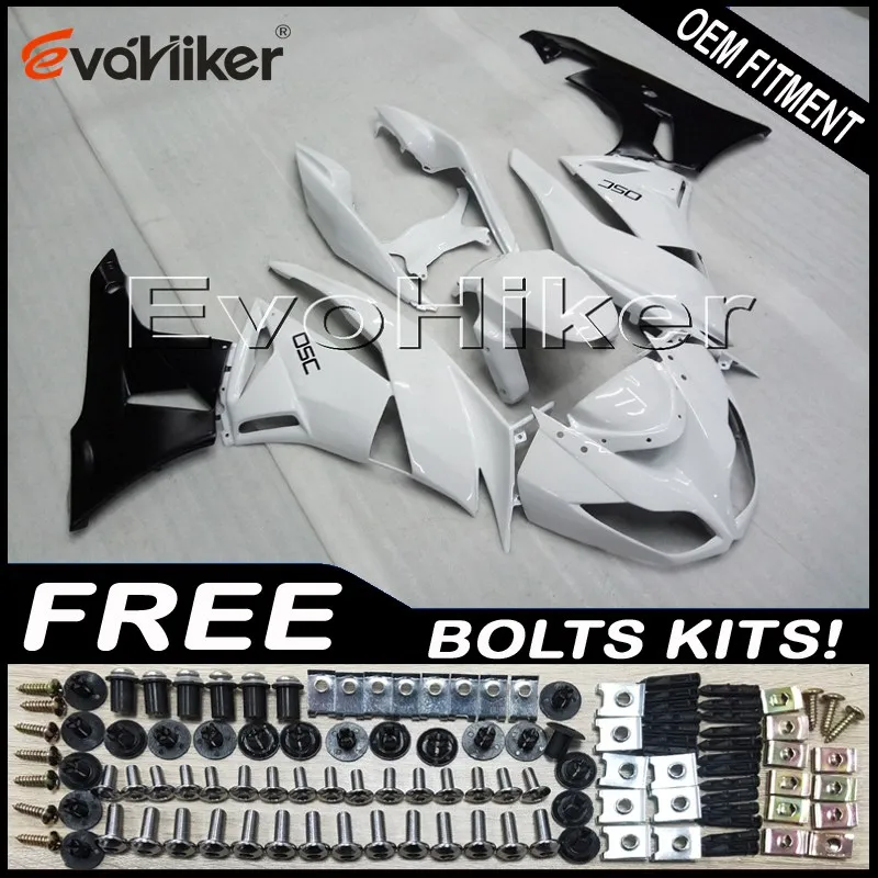 

ABS Fairings for ZX6R 2009 2010 2011 2012 white Black ZX 6R 09 10 11 12 ABS plastic Fairings kit Injection mold