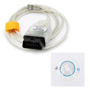 V18. 00. 008 Mını VCI Toyota TIS Techstream Mını-Vcı FTDI FT232RL Çip J2534 Kablosu, teşhis OBD2 Araba kiralama, şubat 23 yaşında 8 en çok satılan, vcı'ye kablo-2 numara