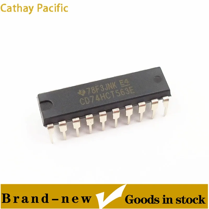 CD74HCT563E DIP20 latch logic chip eight-bit inverted transparent latch new spot