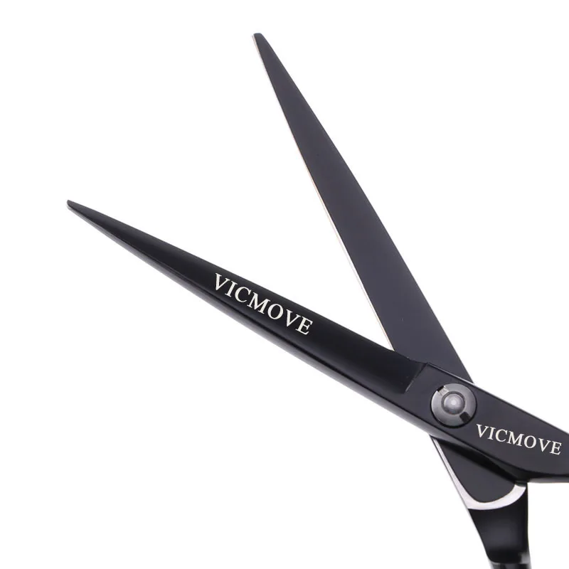 VICMOVE-Tijeras profesionales para peluquería, Set de corte y adelgazamiento, color plateado y negro, 5,5 \