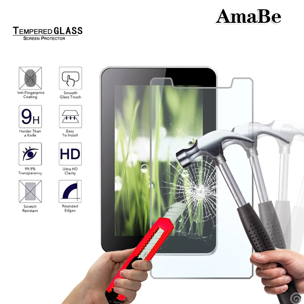 

Scratch Proof Tempered Glass Screen Protector for LAVA M Tab Tablet Protective Glass Film