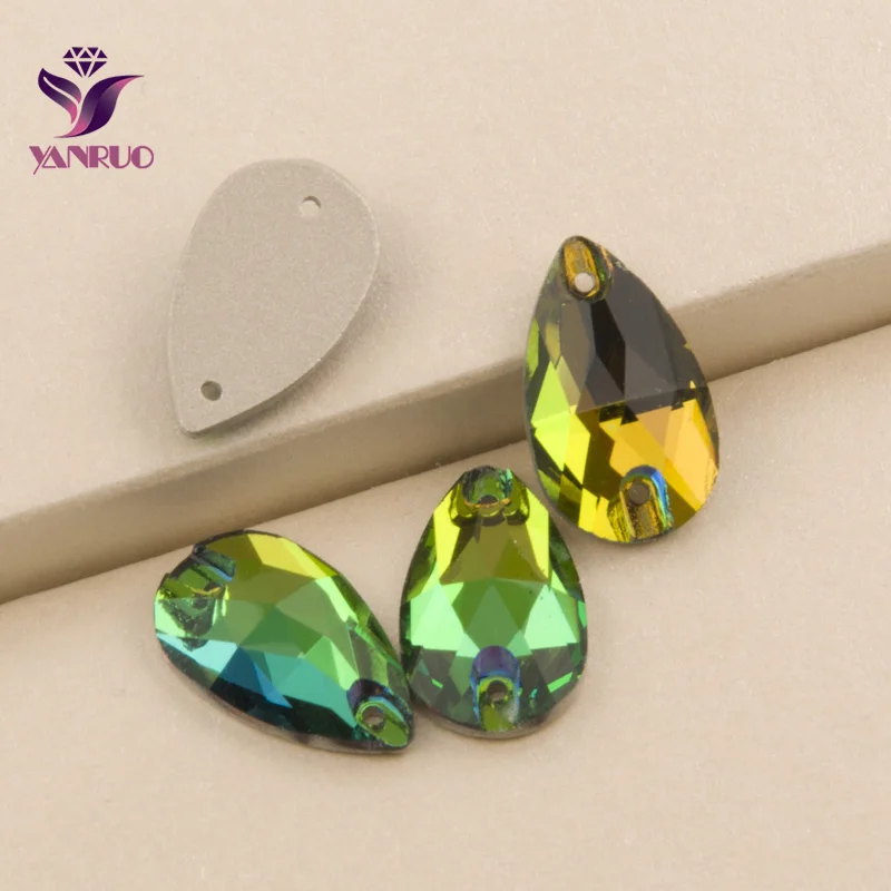 

YANRUO 3230 Drop Sewing Rhinestones Crystal Vitrail Medium Flat back Sew On Stones Rhinestones Beads Jewelry Marking