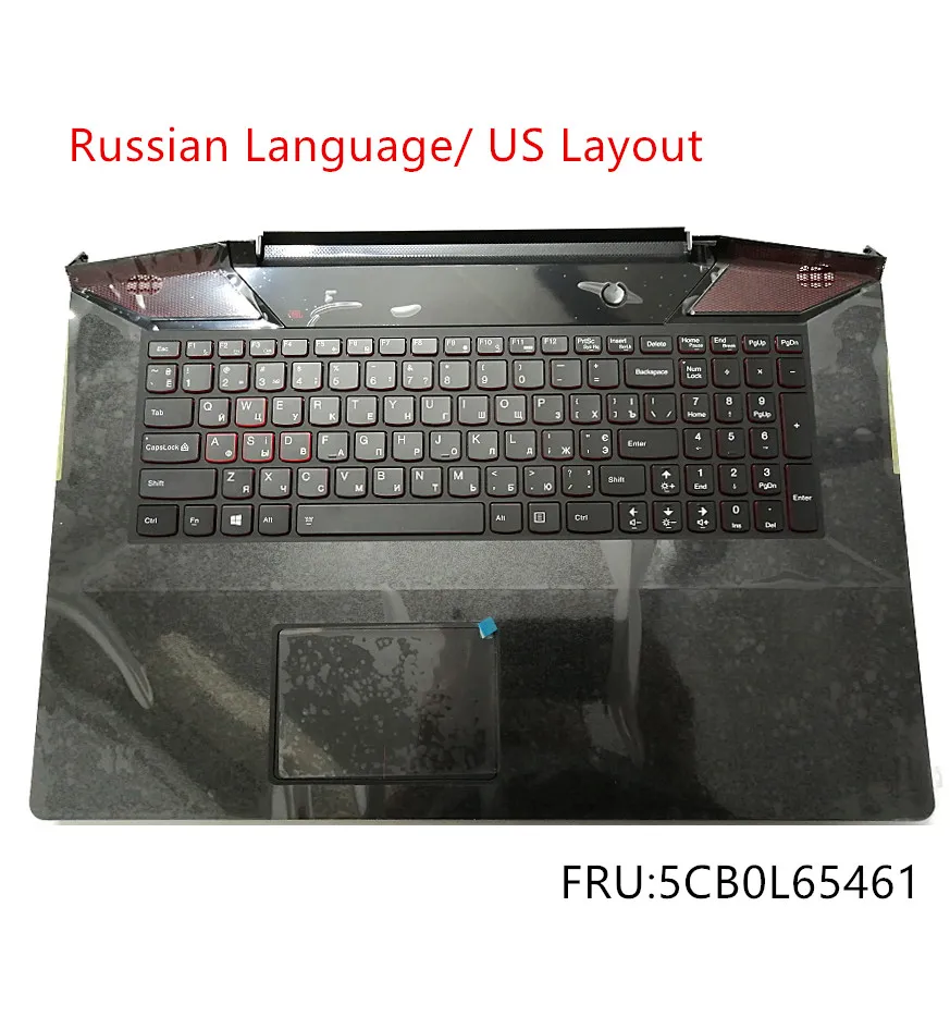 Russian New Original For ideapad Y700-17 Y700-17ISK Palmrest Upper Case Keyboard Bezel Cover Backlit 5CB0L65461