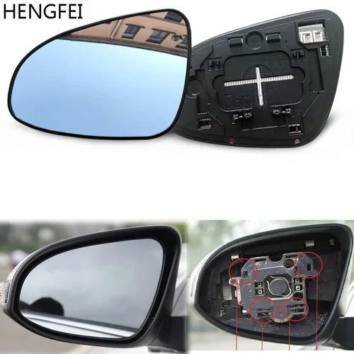 Accesorios de coche para Toyota Vitz 2012-2019 lente de cristal de espejo retrovisor