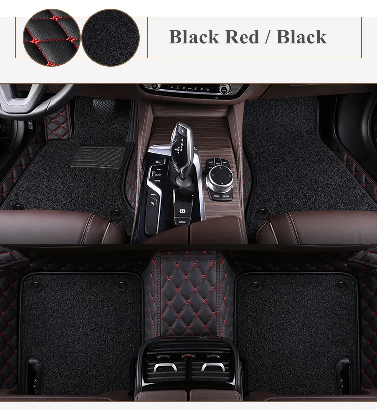 Custom special car floor mats for Hyundai Santa fe 6 7 seats 2026-2024 High quality Rugs double layers carpets for Santafe 2025