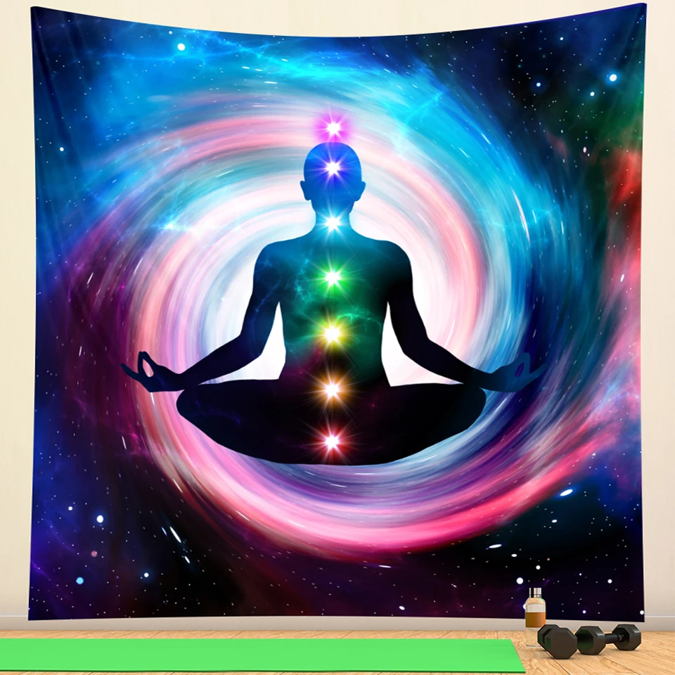 Indian Buddha chakra home art decorative tapestry Hippie yoga mat Bohemia decorative bedroom sheet Mandala sofa blanket