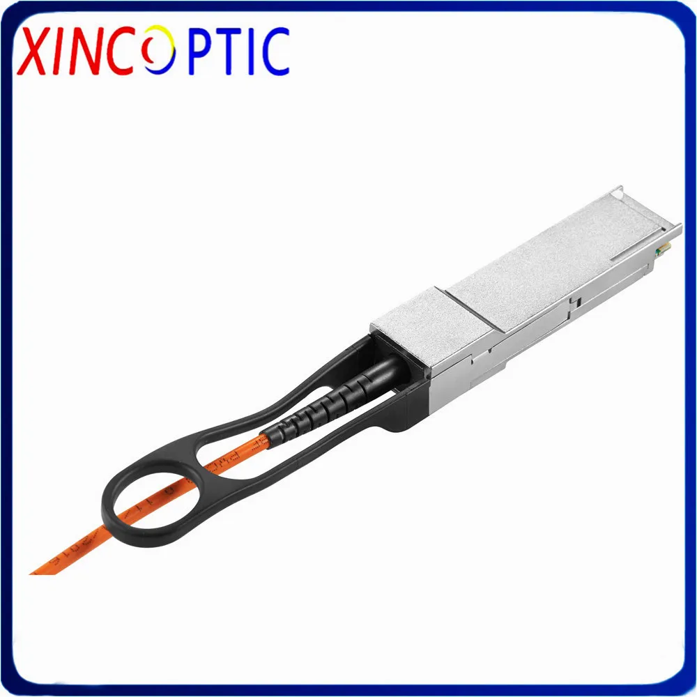 

56G QSFP+ to QSFP+ AOC 5M Cable, 56Gbps QSFP+ OM3 OM4 5 Meters QSFP+ AOC Active Optical Cable Support Custom Length