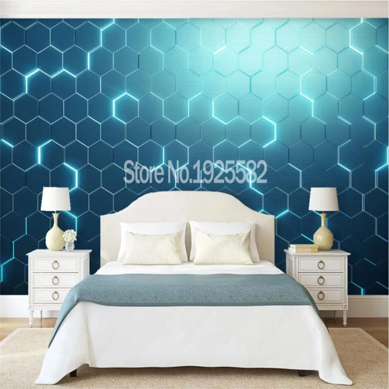 Custom 3D Modern Technology Sense Abstract Geometric Background Wall Paper Game Room Office Industrial Decor Mural Wallpaper 3D