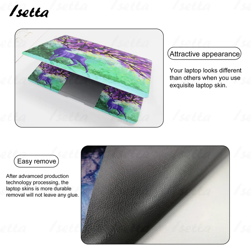 Funda protectora de piel de Animal para portátil HP 15,6, calcomanía artística Mackbook para Dell, Lenovo, Asus, Acer, personaliza tu Iamge