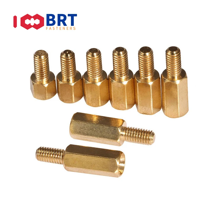 Single Head Hexagonal Copper Column M3 Computer Motherboard Isolation Column Chassis Stud Screw *8 13