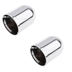 2x Car Trailer Camper Tow Bar Ball Protective Cover 50mm Cap Chrome