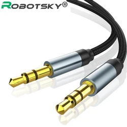 Cable de Audio Jack macho a macho para Samsung S10, Cable auxiliar de 3,5mm para auriculares de coche, Cable de altavoz, Cable auxiliar, 3,5mm