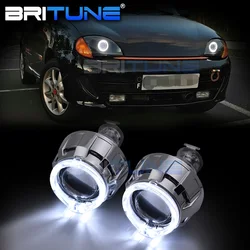 Britune Bi-xenon Lenses Mini 2.0 inch Projector Angel Eyes H4 H7 Headlight Lens H1 HID LED Light Bulbs Car Accessories Retrofit