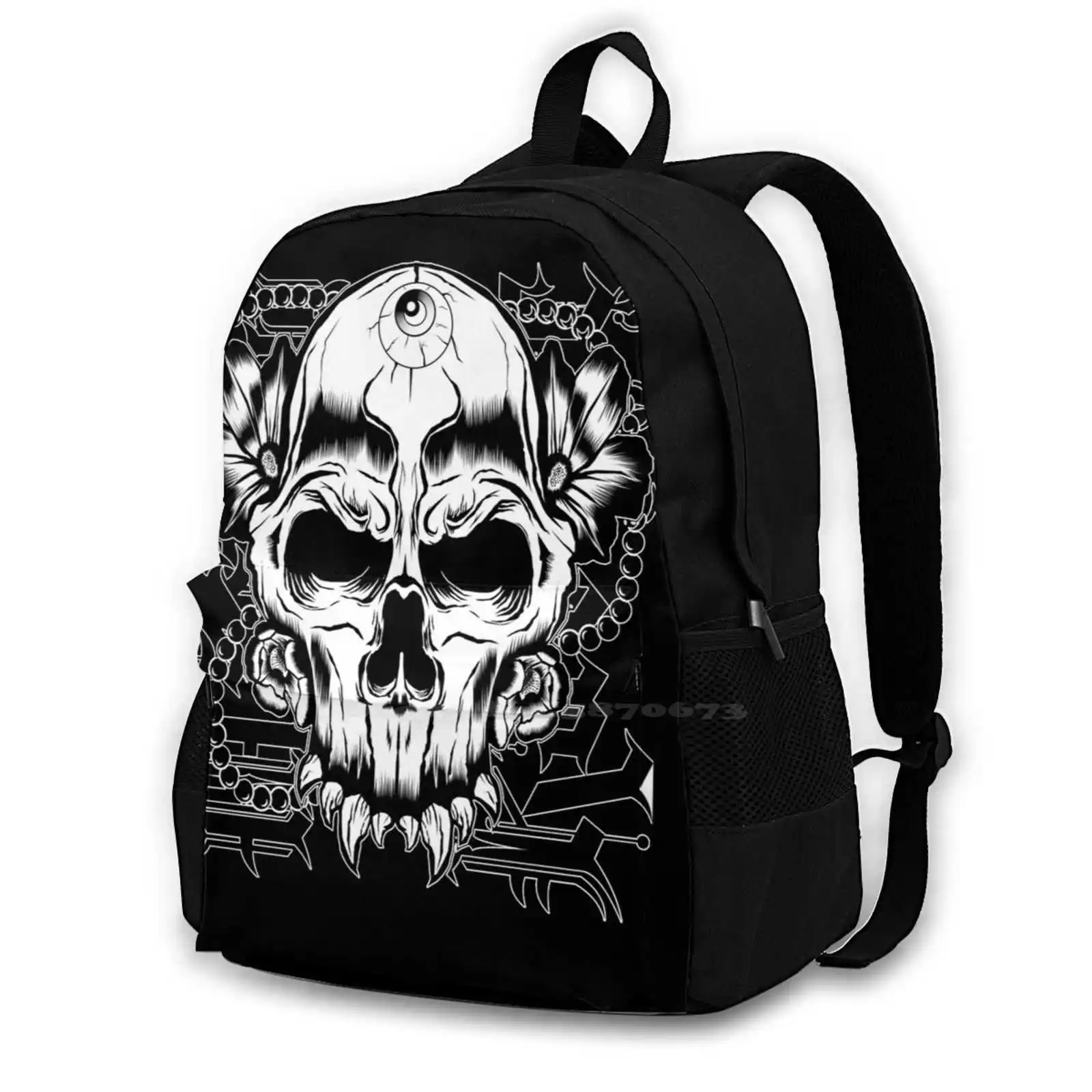 Cool Skull 479D Print Design Backpack Student Bag Skull Anatomy Skull And Bones Gameplay Skull Song Skull And Bones