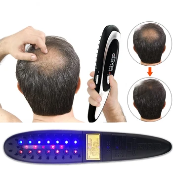 Electric laser therapy comb hair loss infrared regeneration therapy comb hair care laser vibration massage brush styler