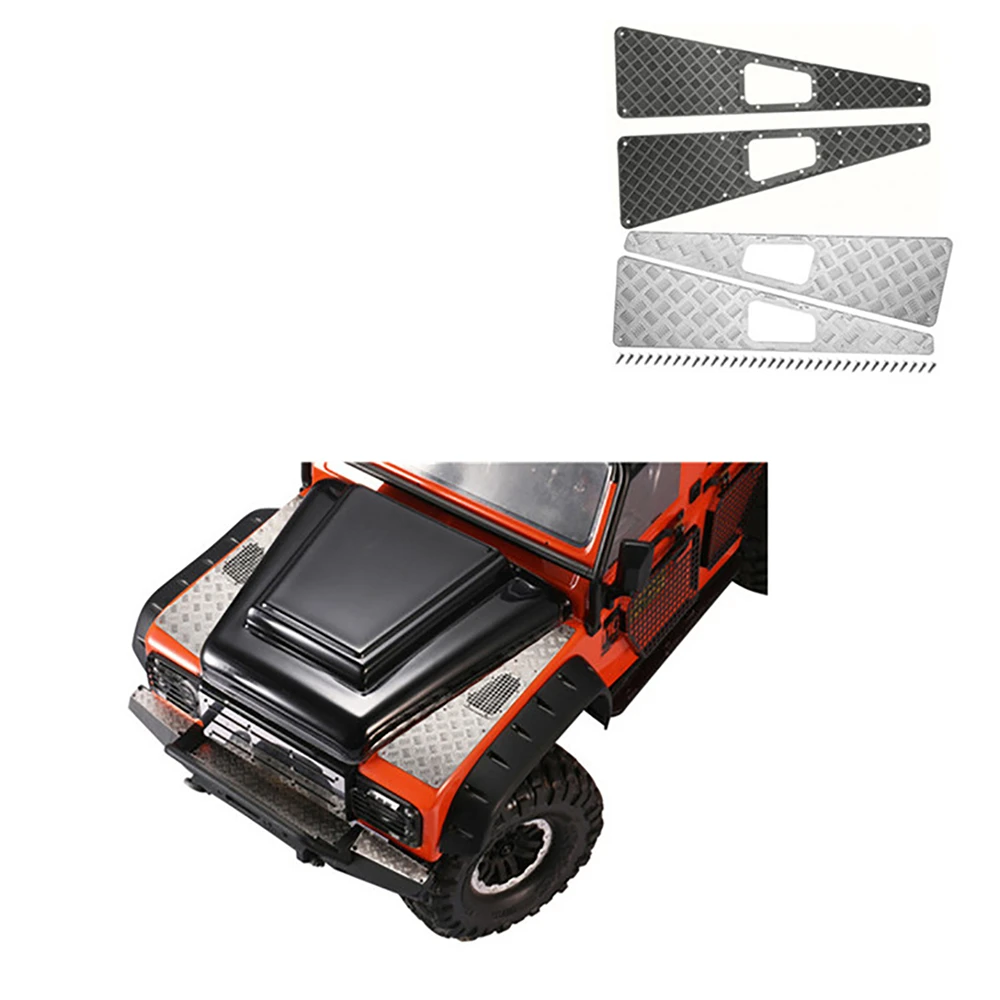 Hood Decorative Metal Air Inlet Mesh Guard for 1/10 Traxxas TRX4 Defender RC Car Accessories Cover