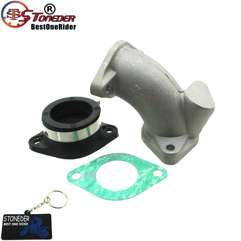 STONEDER Carb Intake Adapter Boot Rubber Pipe Flange For Zongshen 190cc Pit Dirt Bike Daytona Anima 150 190 FLX  FSM FDX Engines