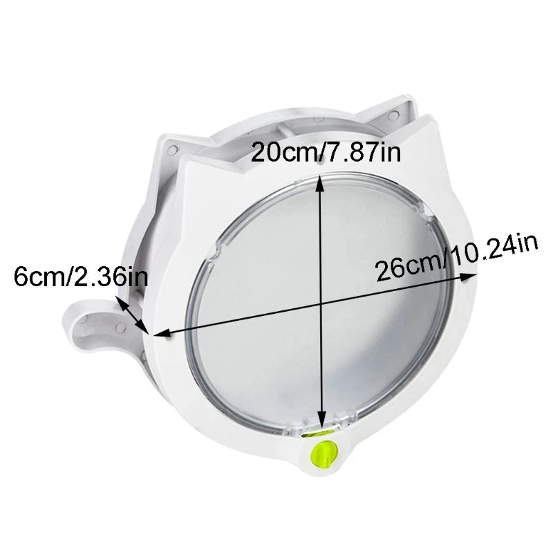 4 Ways Lockable Cat Dog Flap Pet Door for Interior Exterior Door Window Pet House Safe Puppy Gate Round Dog Door Pet Supplies