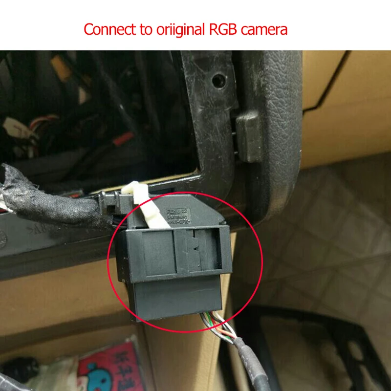 26PIN RGB decoder RGB to CVBS(AV)conversion box For Volkswagen Magotan/Passat/CC/Tiguan/Golf 6 original car camera