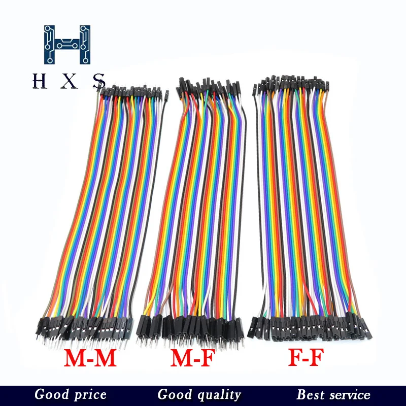 120pcs 40PIN 20CM Dupont Line Male to Male + Female and Female to Female Jumper Dupont Wire Cable For Arduino DIY KIT