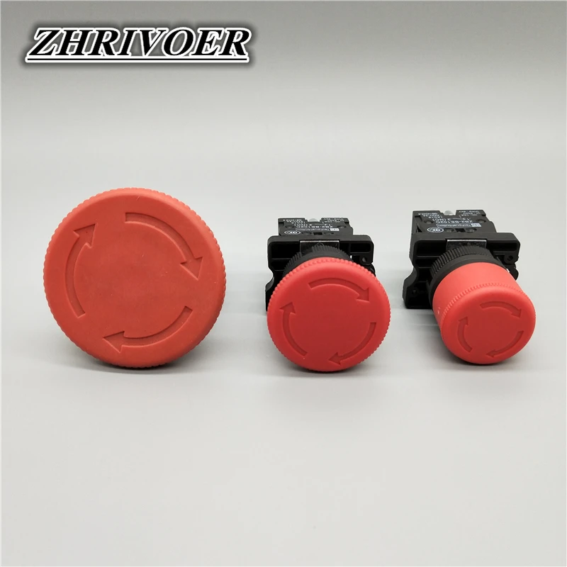 22mm XB2-ES542 XB2-ES442 XB2-ES642 NC 10A/415V Red Mushroom Emergency Stop Switch Push Button Switch