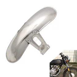 Chrome Metal Motorcycle Front Fender Mud Guard Cover Protector for CG125 250 Cafe Retro Modification