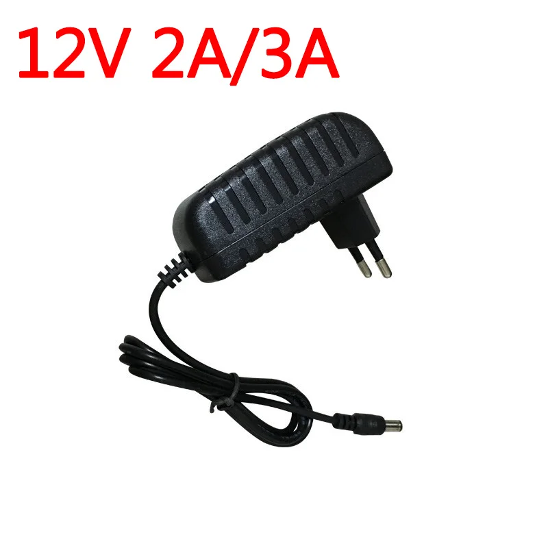 1 pces AC100V-240V dc 12v 1a 12v 2a 12v 3a saída adaptador de alimentação carregador de parede dc 5.5mm x 2.1mm/2.5mm ue/au/reino unido/eua plug para câmera de cctv